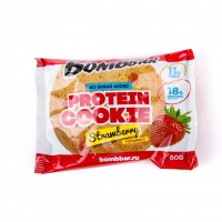 Протеиновое печенье Bombbar Клубника (60г)